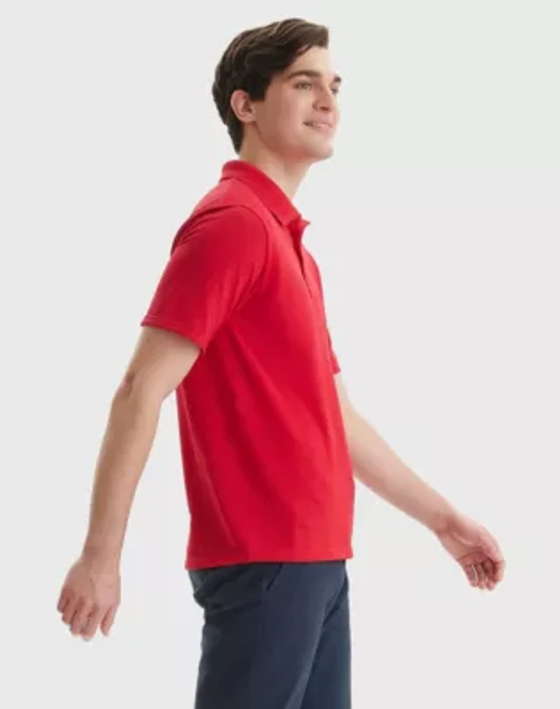 Hanes Men's Pique Polo Shirt (Big & Tall Sizes Available)