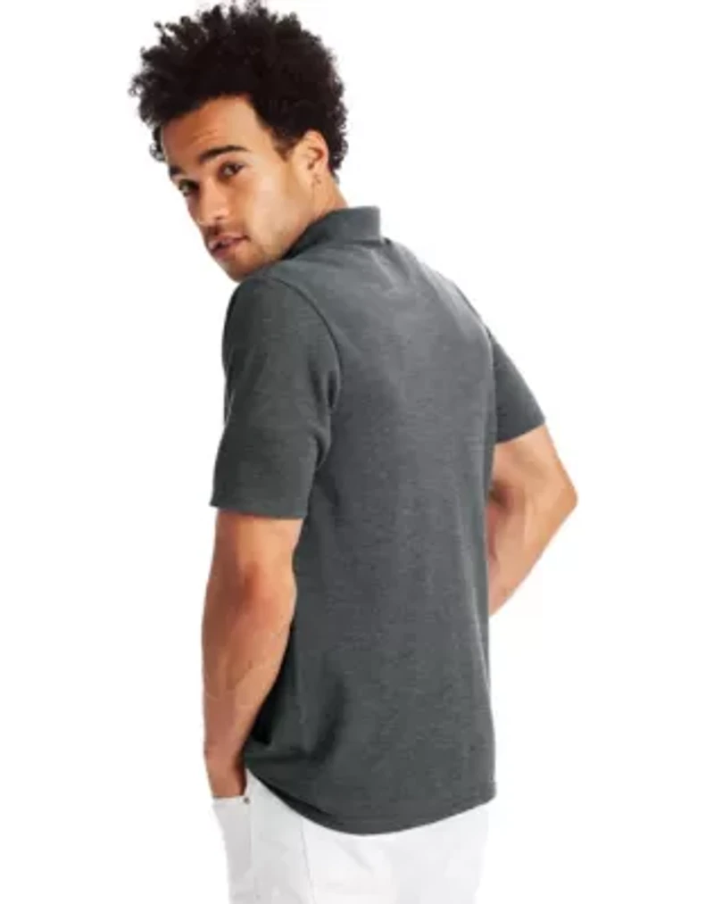 Hanes Men's Pique Polo Shirt (Big & Tall Sizes Available)