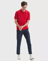 Hanes Men's Pique Polo Shirt (Big & Tall Sizes Available)