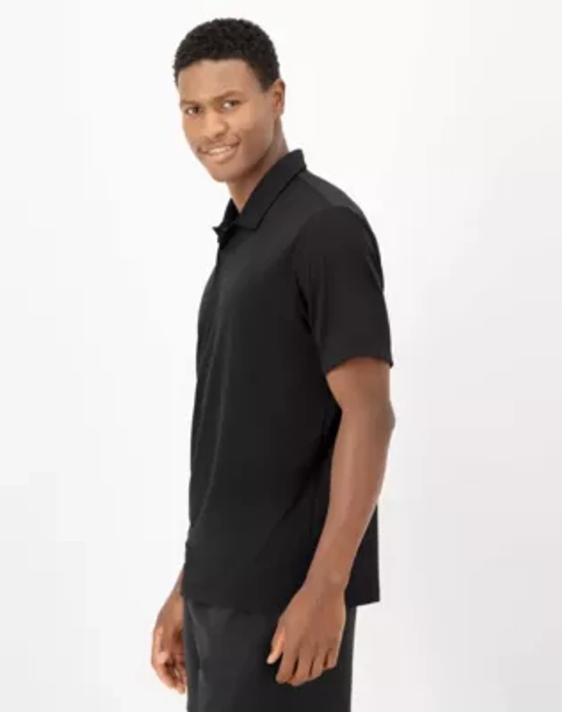 Hanes Moves Men's Short Sleeve Performance Polo