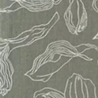 Men's Short Sleeve Leaf Print Camp Shirt