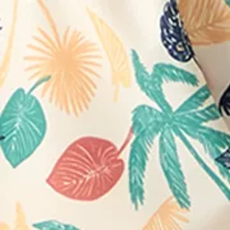 Microfiber Woven Tropical Swim Trunks