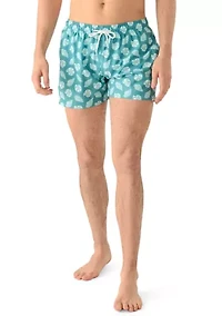 Microfiber Woven Seashell Swim Trunks