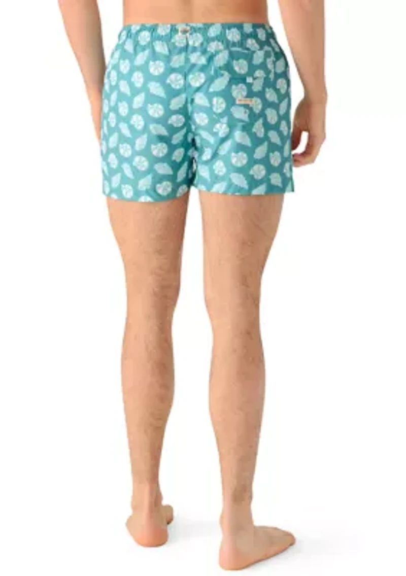 Microfiber Woven Seashell Swim Trunks