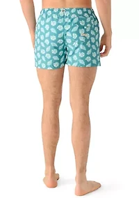 Microfiber Woven Seashell Swim Trunks