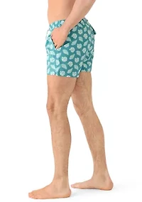 Microfiber Woven Seashell Swim Trunks
