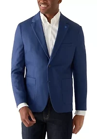 Men's Notch Collar Fully Lined Knit Jacket