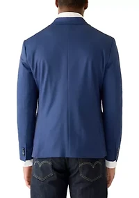 Men's Notch Collar Fully Lined Knit Jacket