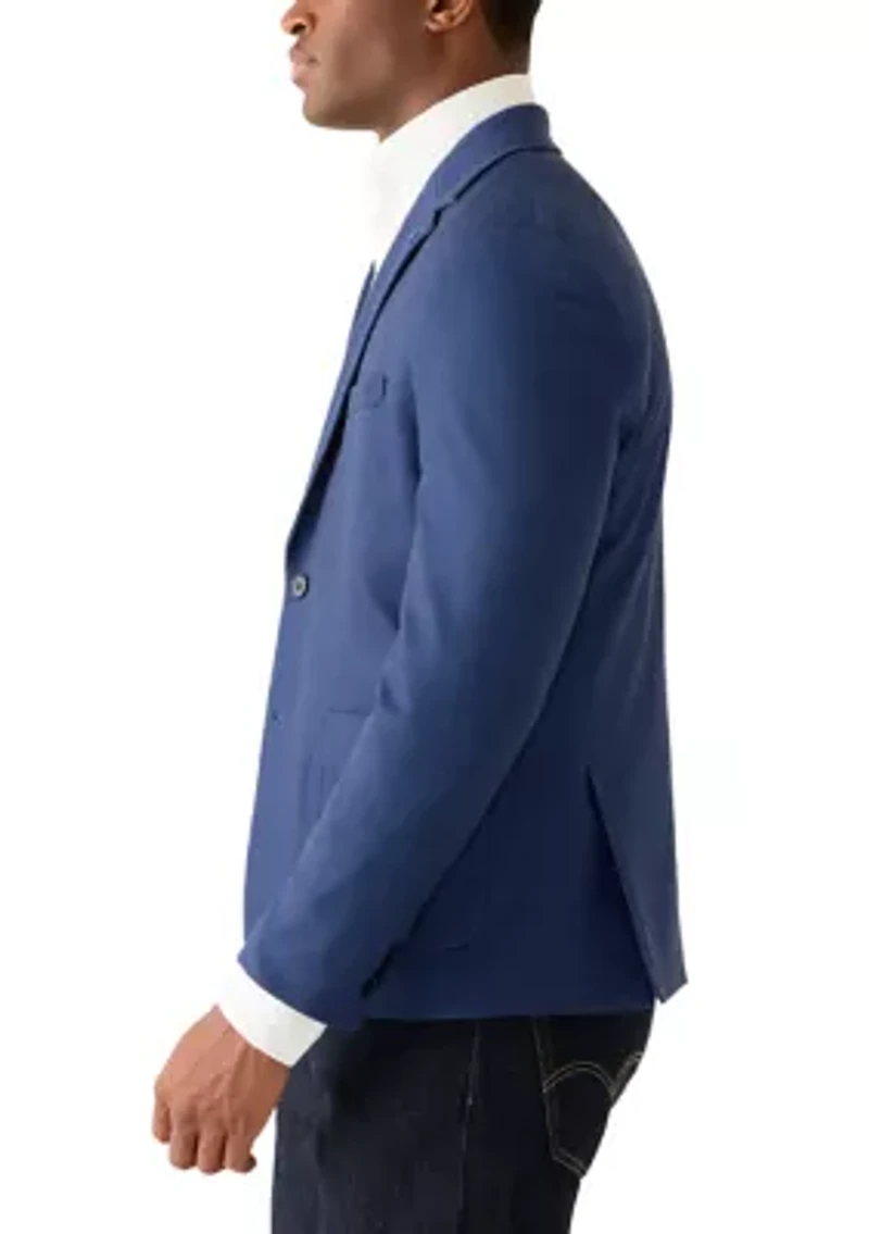 Men's Notch Collar Fully Lined Knit Jacket