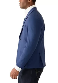 Men's Notch Collar Fully Lined Knit Jacket