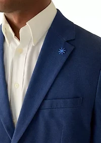 Men's Notch Collar Fully Lined Knit Jacket