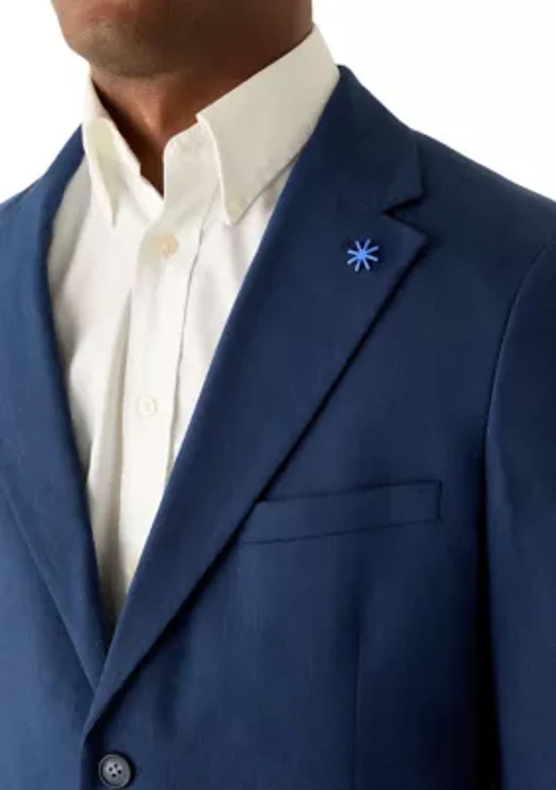 Men's Single Breasted Fully Lined Woven Jacket