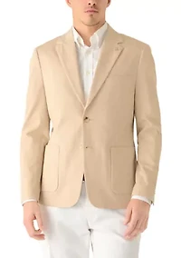 Men's Notch Collar Knit Jacket