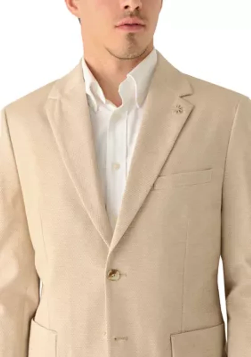 Men's Notch Collar Knit Jacket