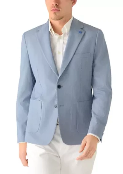 Men's Notch Collar Woven Jacket