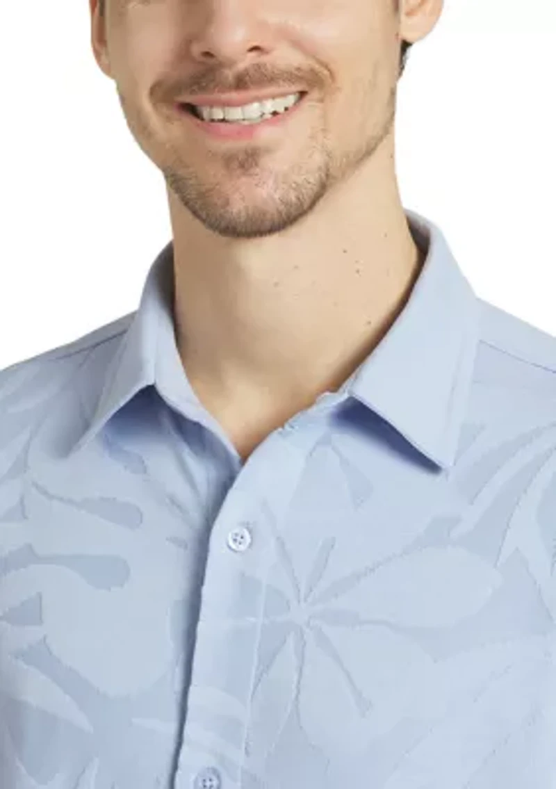 Men's Vacation Knit Button Down Shirt