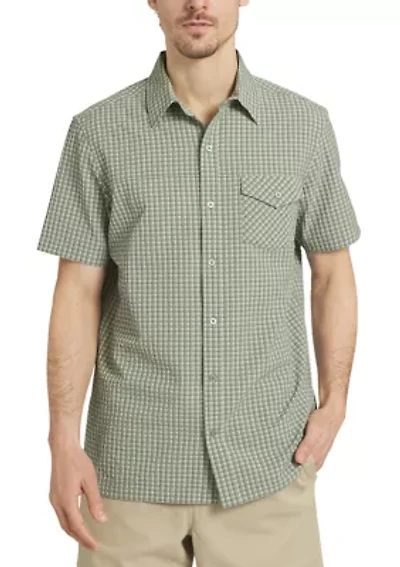 Men's Short Sleeve Seersucker Shirt