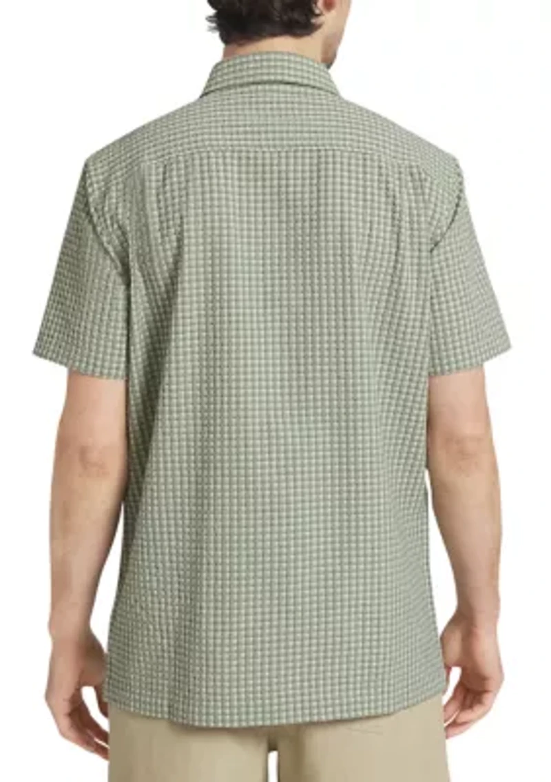 Men's Short Sleeve Seersucker Shirt