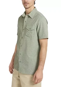 Men's Short Sleeve Seersucker Shirt