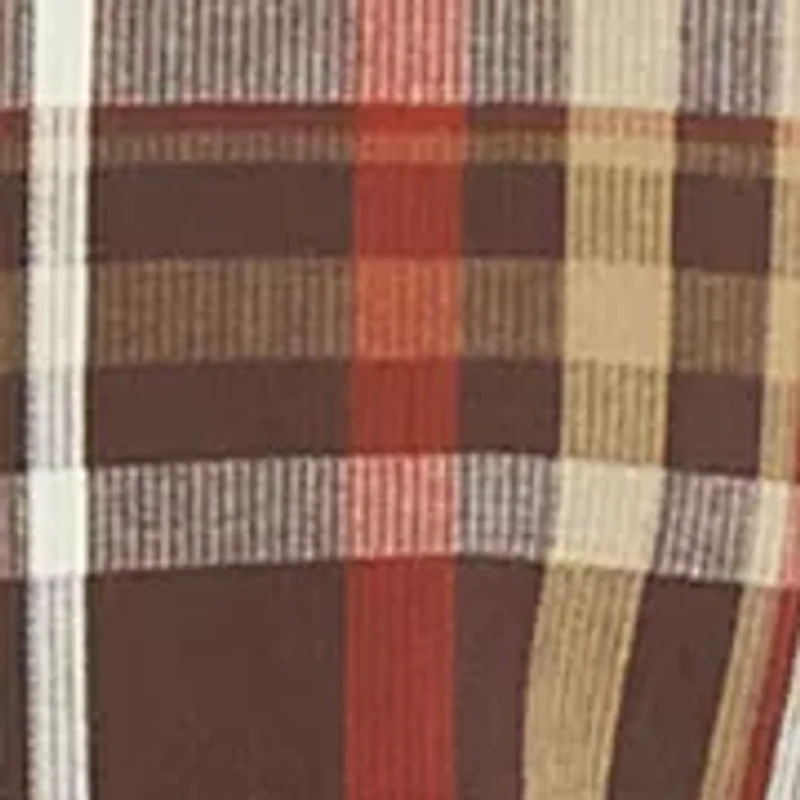 Men's Dobby Texture Plaid Button Down Shirt
