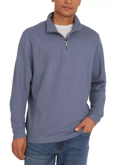 Logan Slub 1/4 Zip Pullover