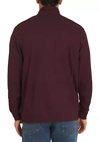 Logan Slub 1/4 Zip Pullover