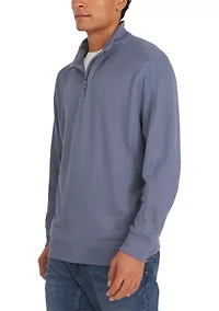 Logan Slub 1/4 Zip Pullover