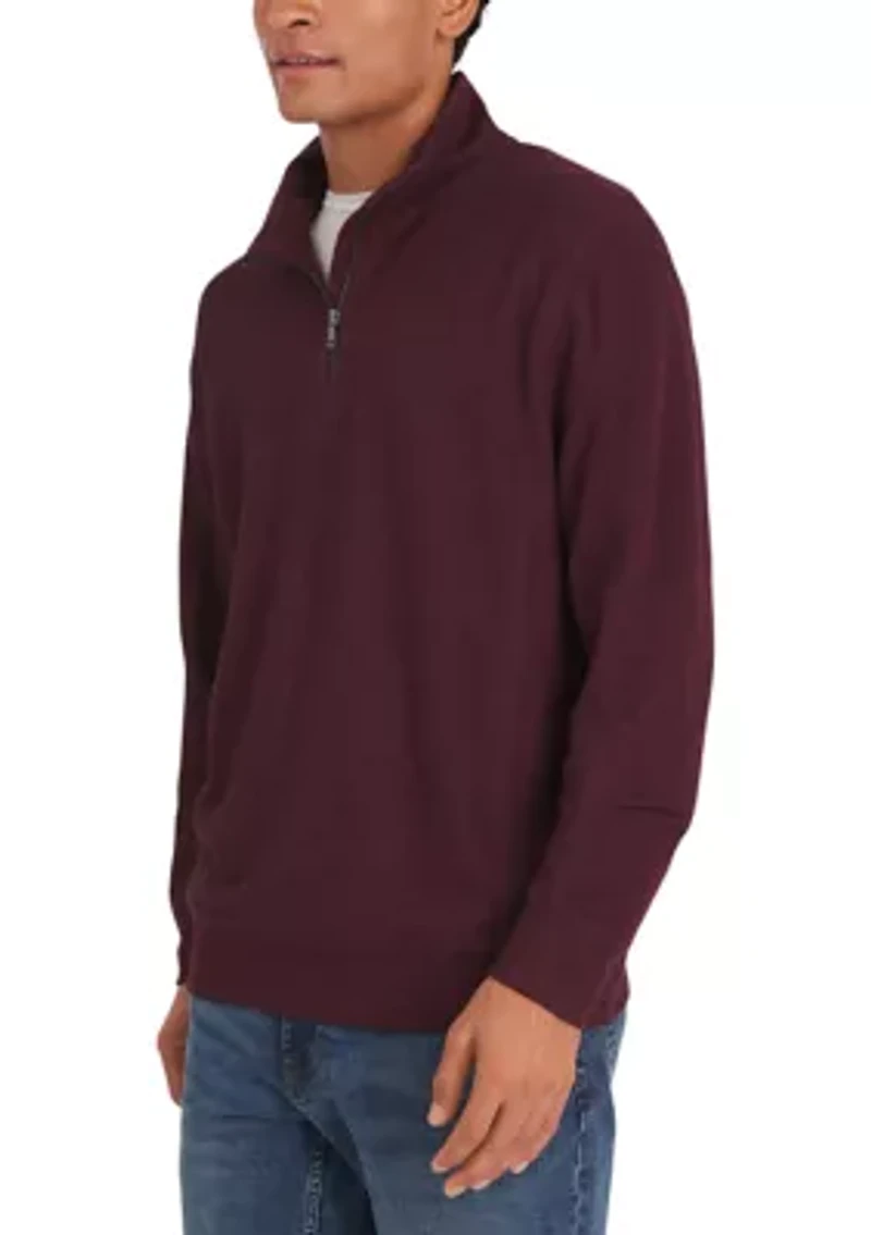 Logan Slub 1/4 Zip Pullover