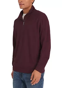 Logan Slub 1/4 Zip Pullover