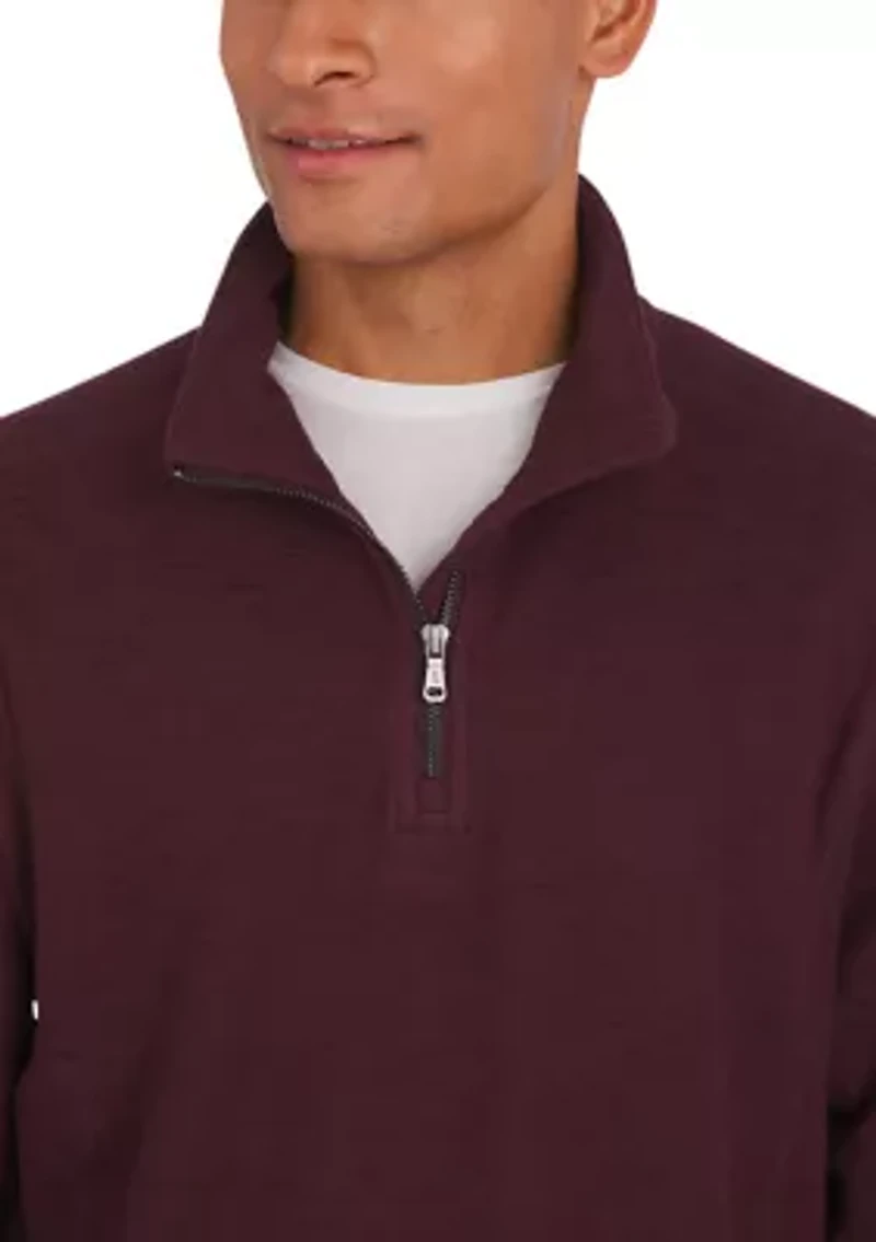 Logan Slub 1/4 Zip Pullover