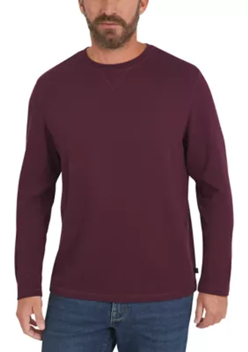 Men's Brushed Herringbone Crewneck Shirt