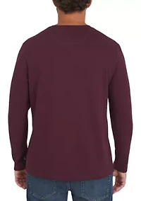 Men's Brushed Herringbone Crewneck Shirt