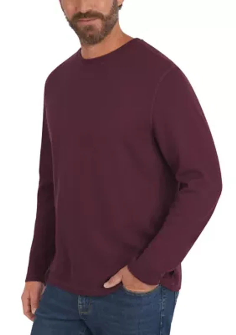 Men's Brushed Herringbone Crewneck Shirt