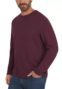 Men's Brushed Herringbone Crewneck Shirt