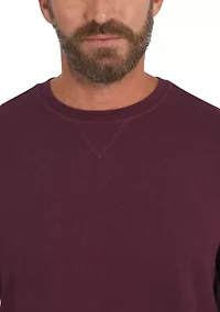 Men's Brushed Herringbone Crewneck Shirt