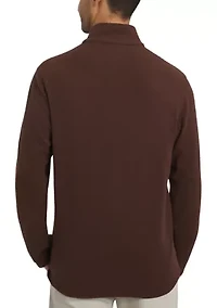 Men's Brushed Pique 1/4 Zip Pullover