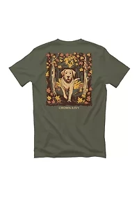 Fall Dog Graphic T-Shirt