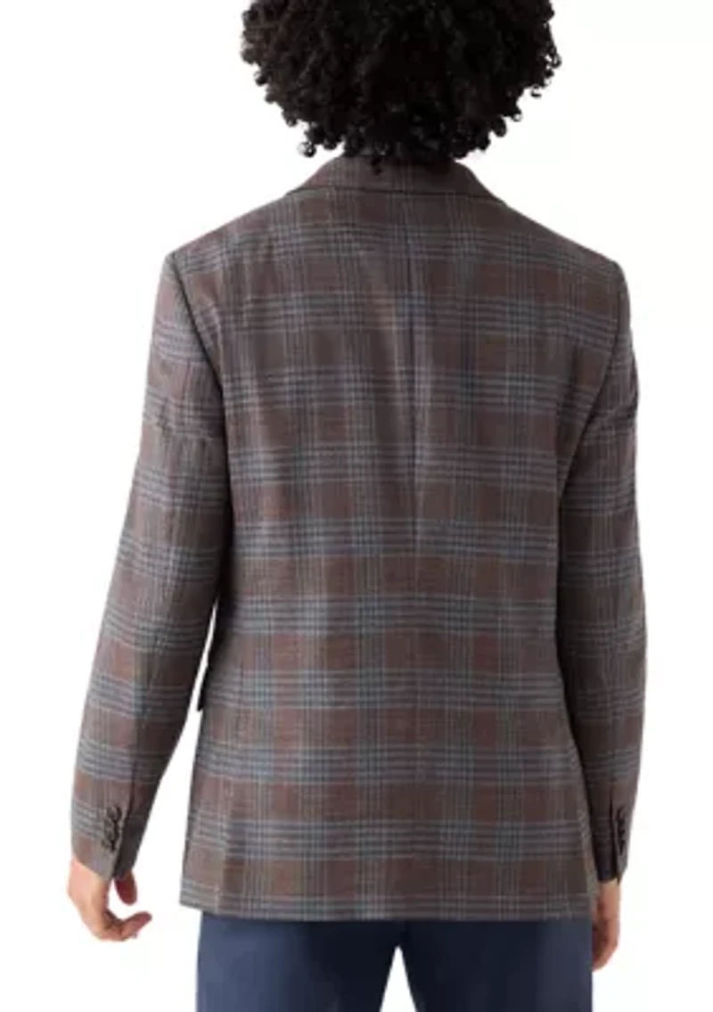 Brown Plaid Sport Coat