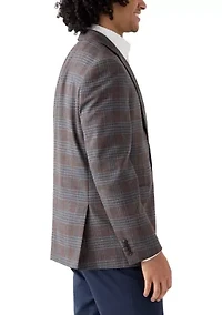 Brown Plaid Sport Coat