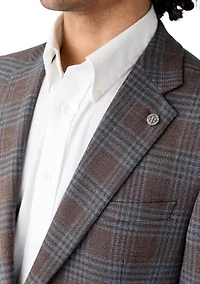 Brown Plaid Sport Coat
