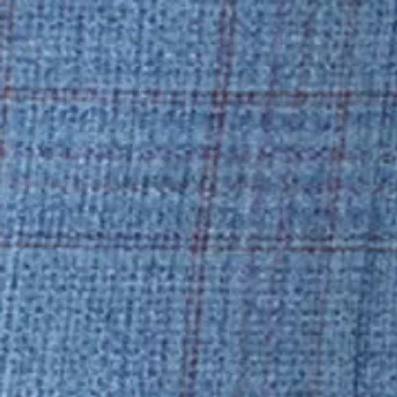 Plaid Blue Modern Sports Coat