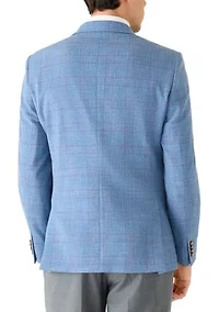 Plaid Blue Modern Sports Coat