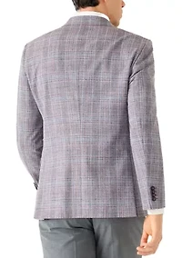 Plaid Modern 2 Button Sports Coat