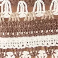 Men's Printed Notch Crochet Shirt