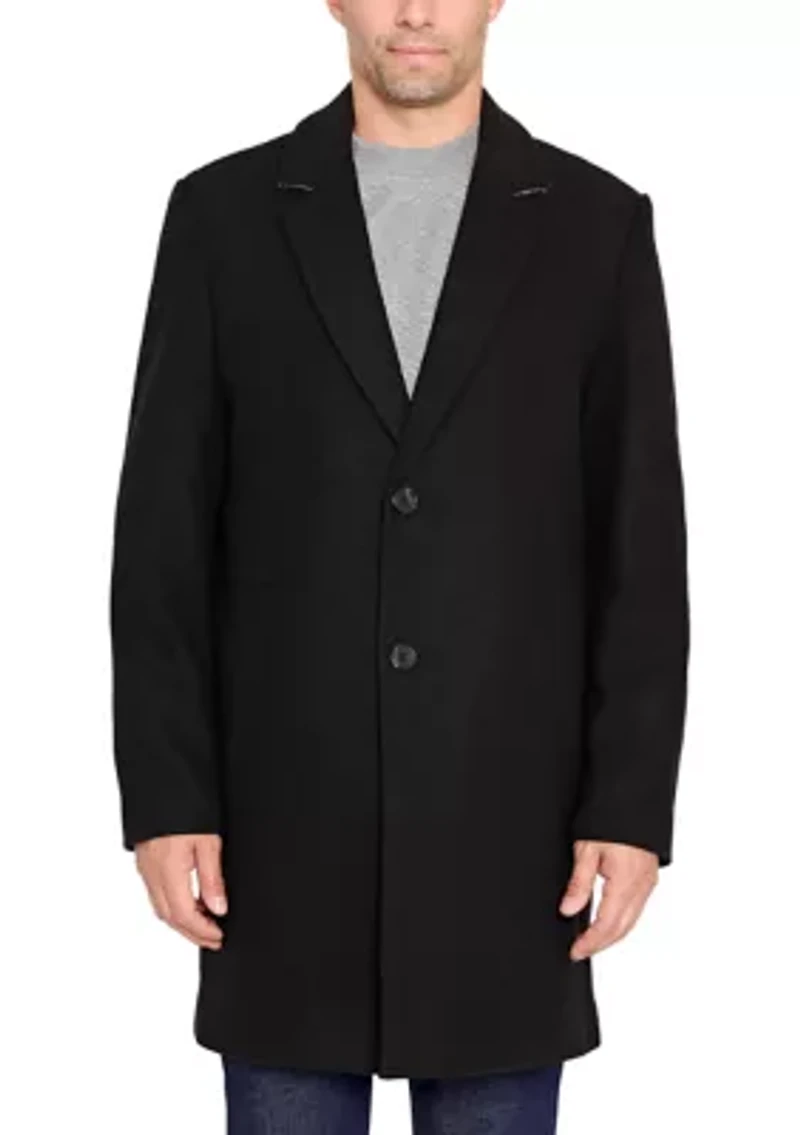 Men's Single Breasted Two Button Top Coat