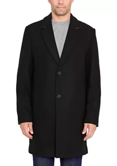 Men's Single Breasted Two Button Top Coat