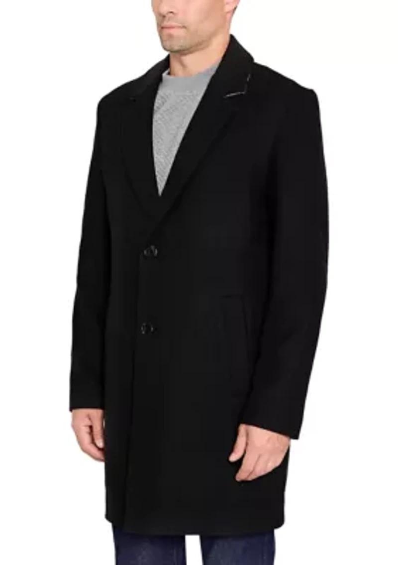 Men's Single Breasted Two Button Top Coat