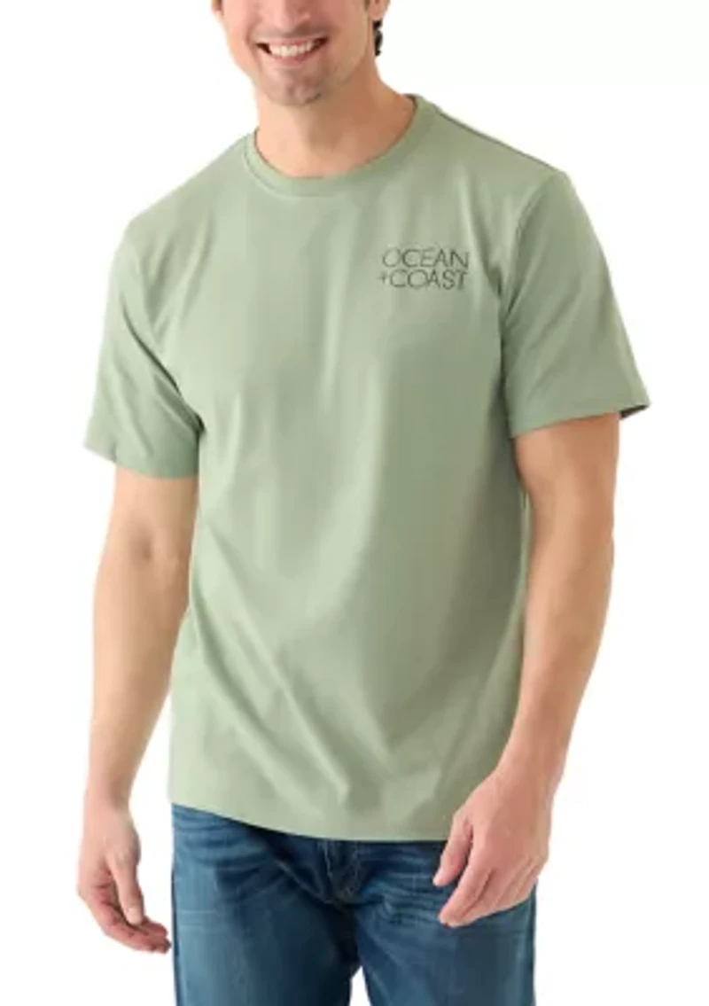 Men's Short Sleeve Americana Deer Graphic T-Shirt