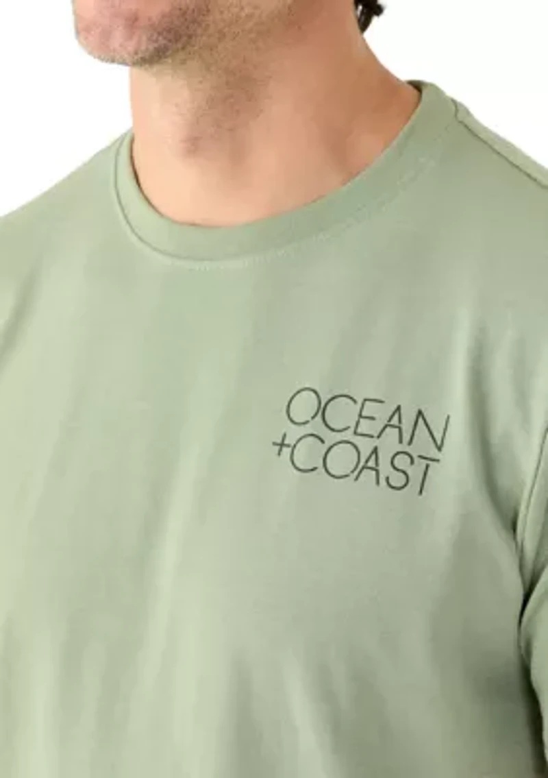 Men's Short Sleeve Americana Deer Graphic T-Shirt