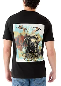 Men's Short Sleeve Dog Graphic T-Shirt